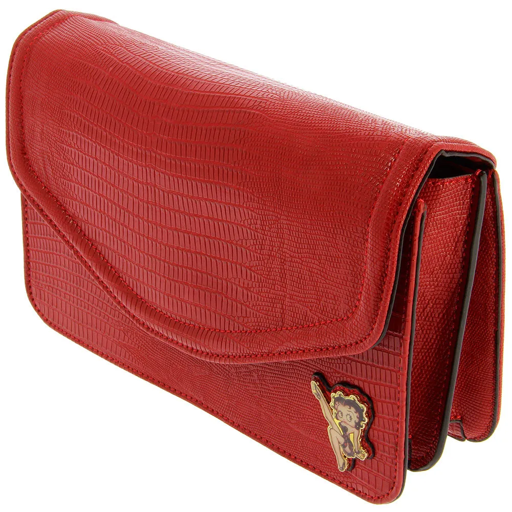 Betty Boop Classic Red Handbag with shoulder strap