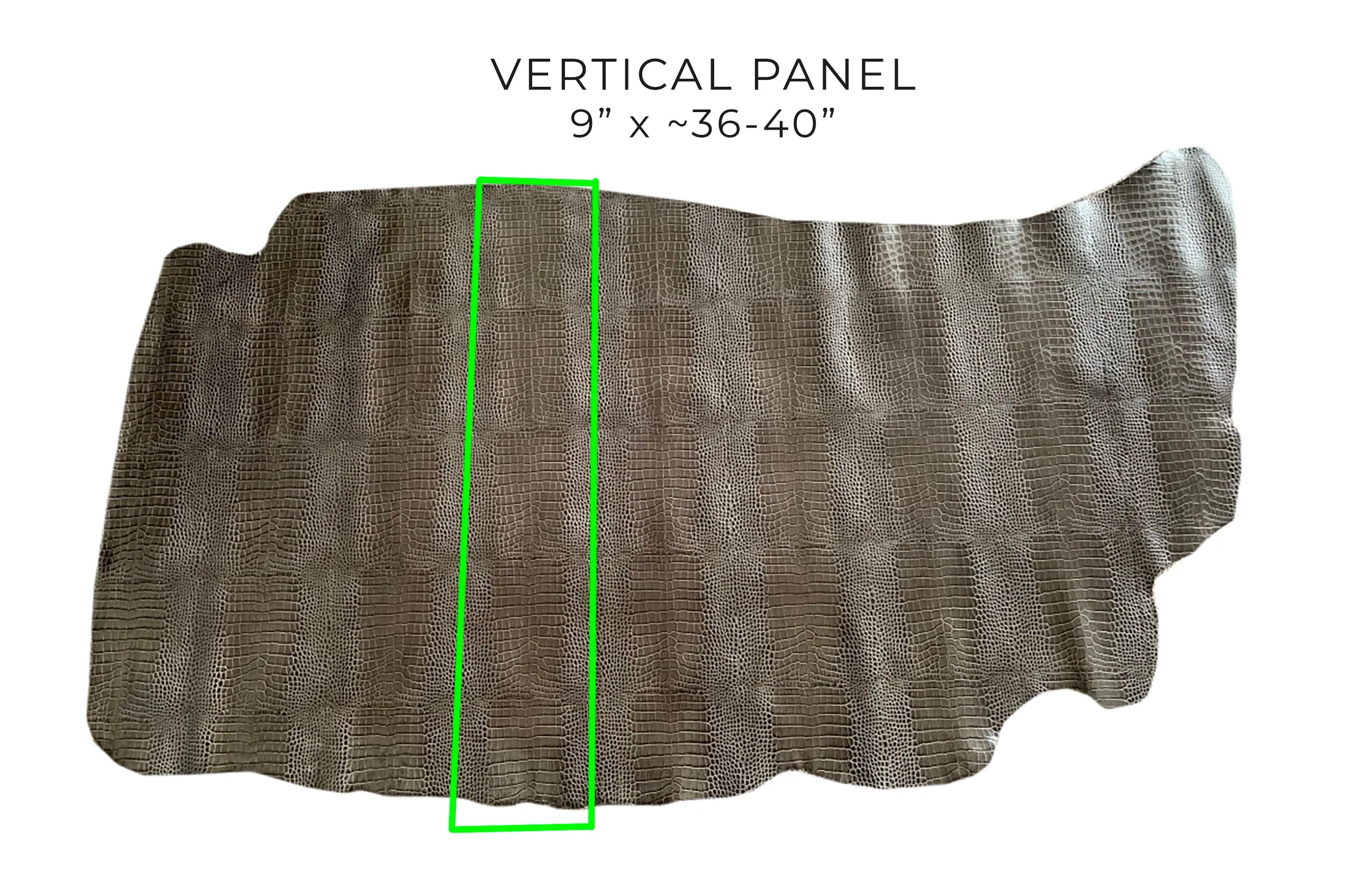 Embossed Crocodile - Luxury Veg Tanned Leather (HIDES)