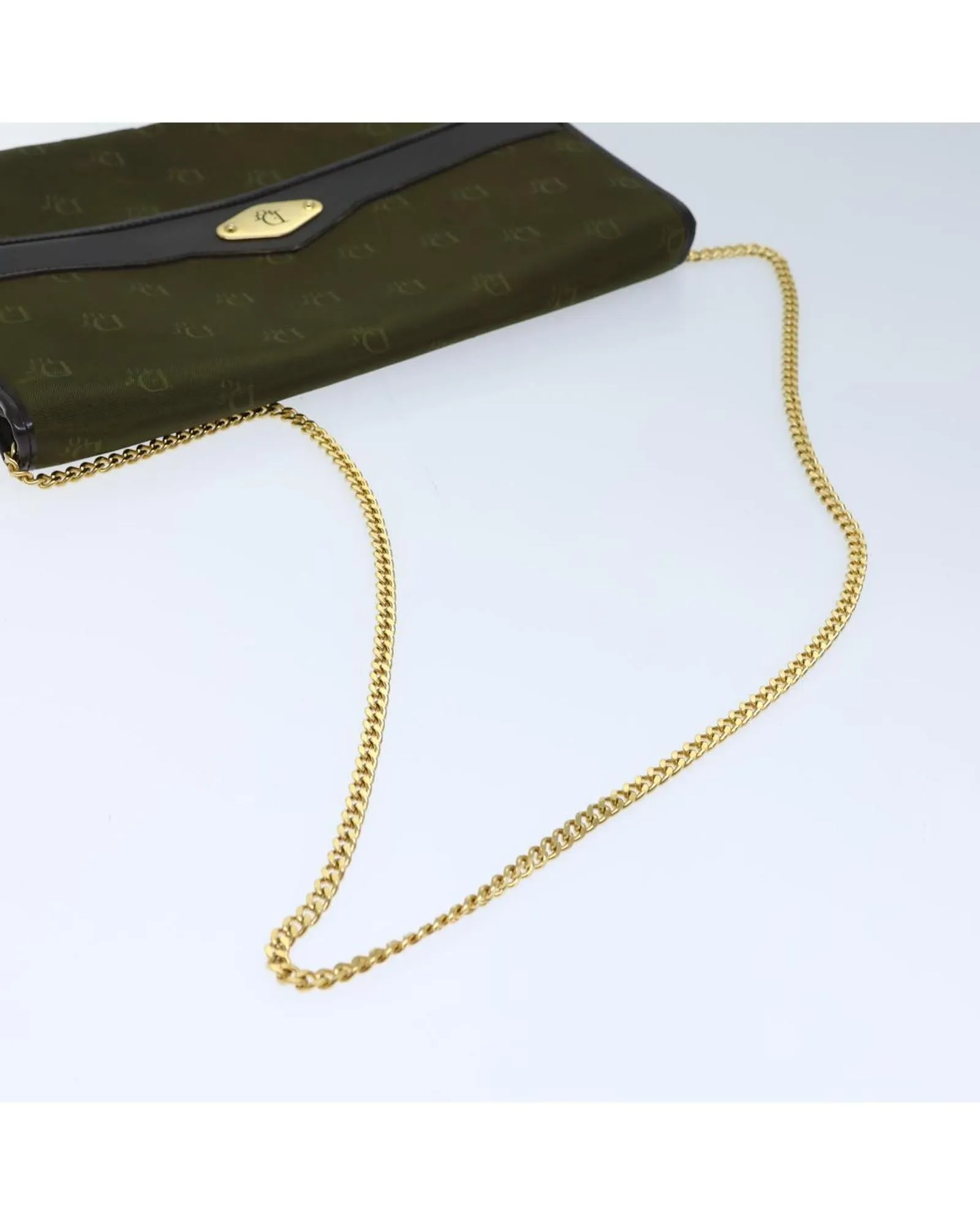 Green Nylon Chain Shoulder Bag by Christian Dior - Authenticated (ac2954)