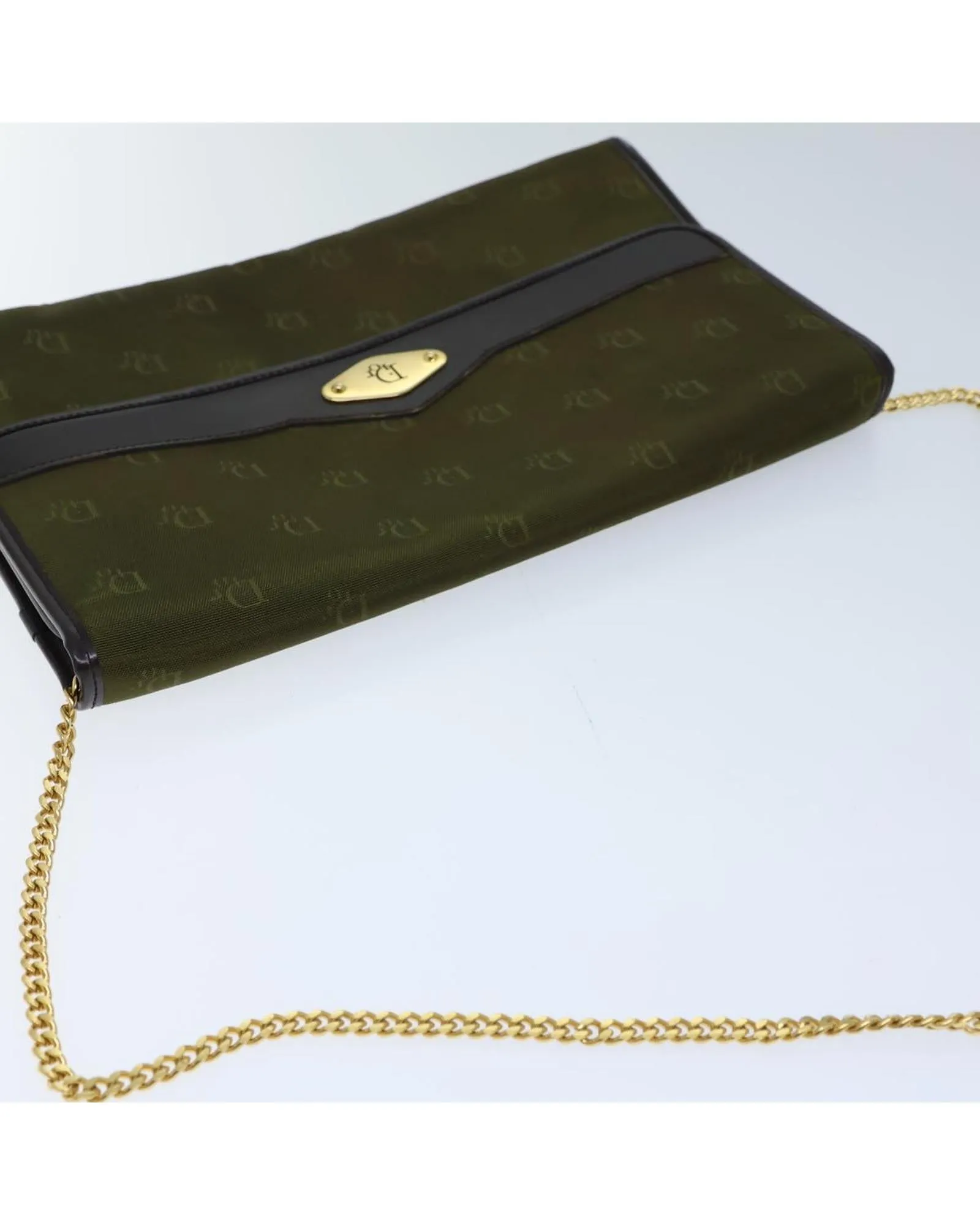 Green Nylon Chain Shoulder Bag by Christian Dior - Authenticated (ac2954)