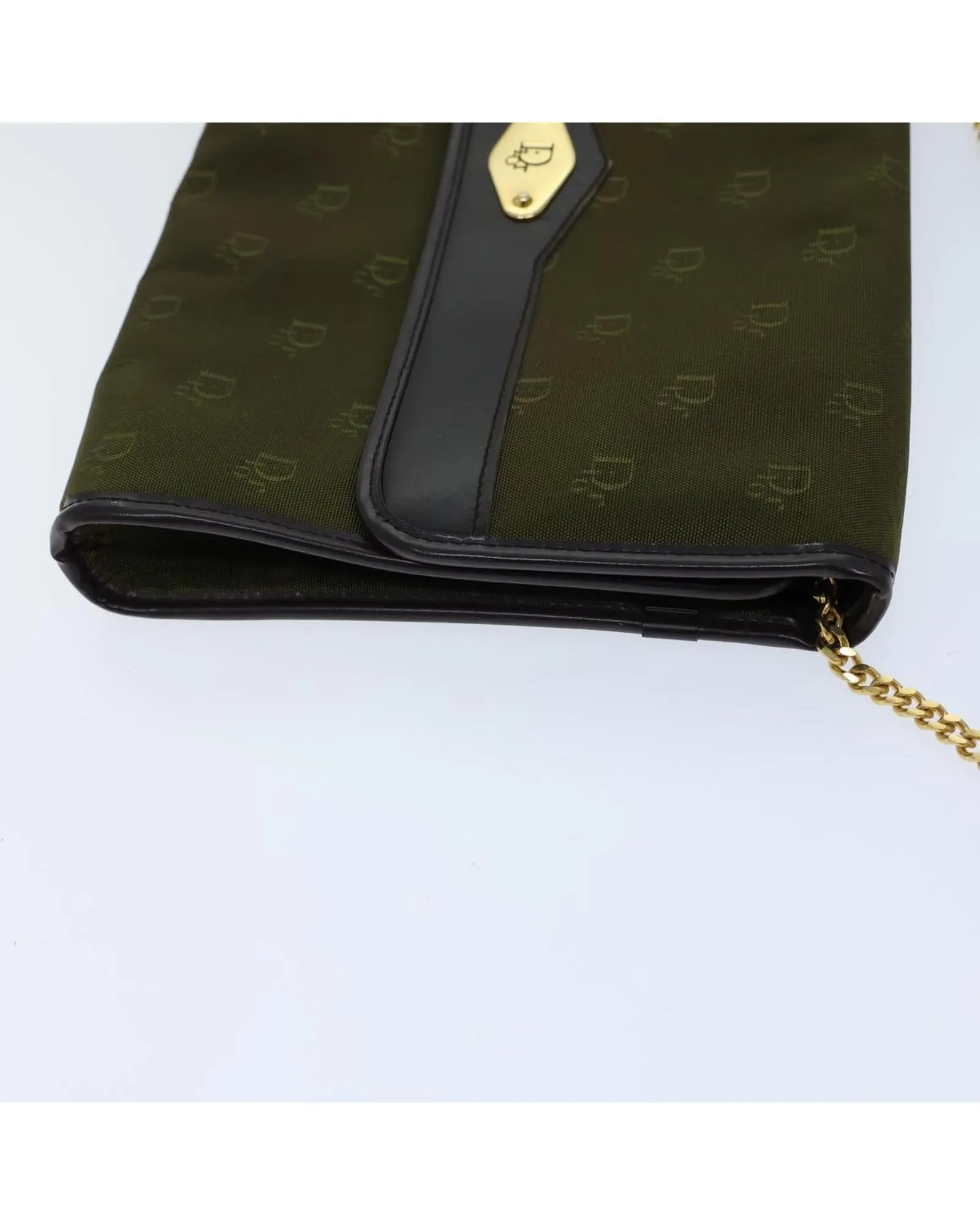 Green Nylon Chain Shoulder Bag by Christian Dior - Authenticated (ac2954)