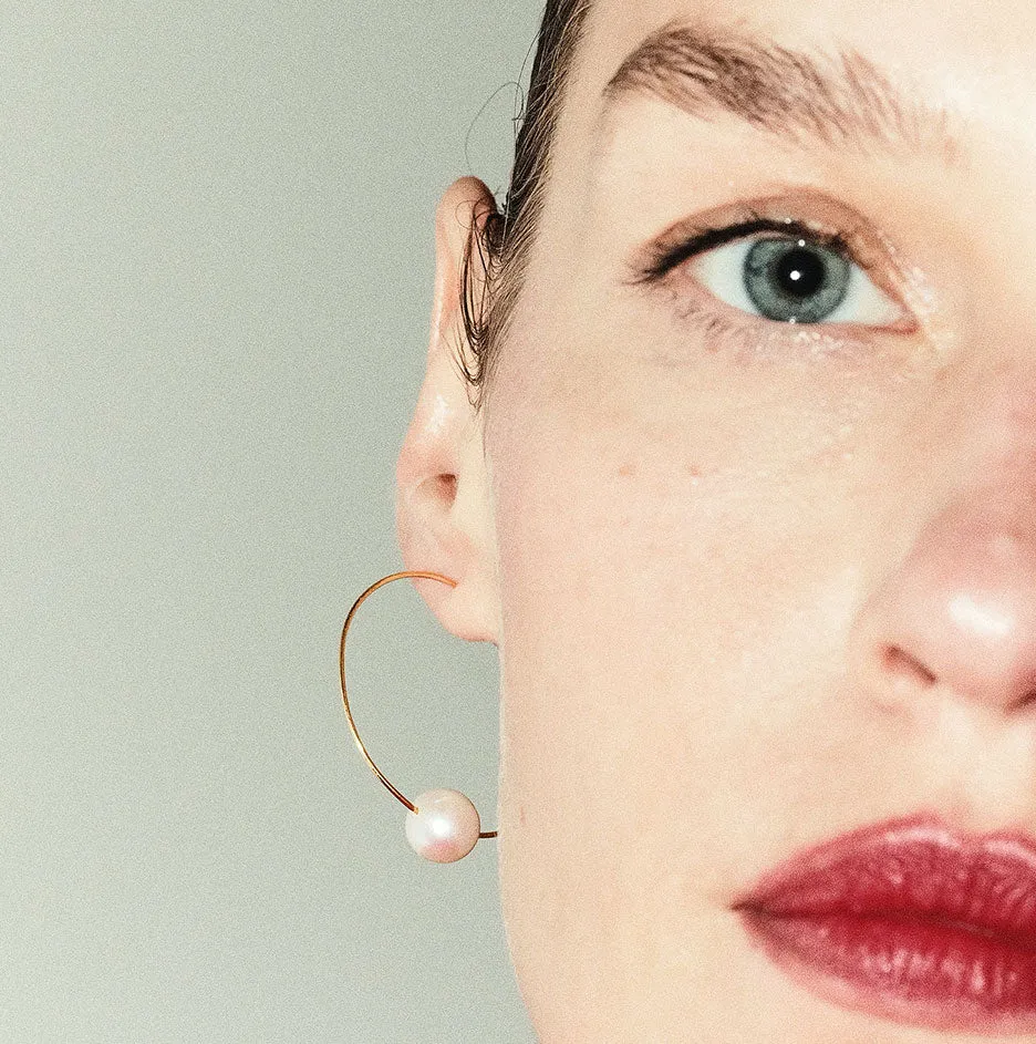 Oh So Fine Hoop Earring Vermeil