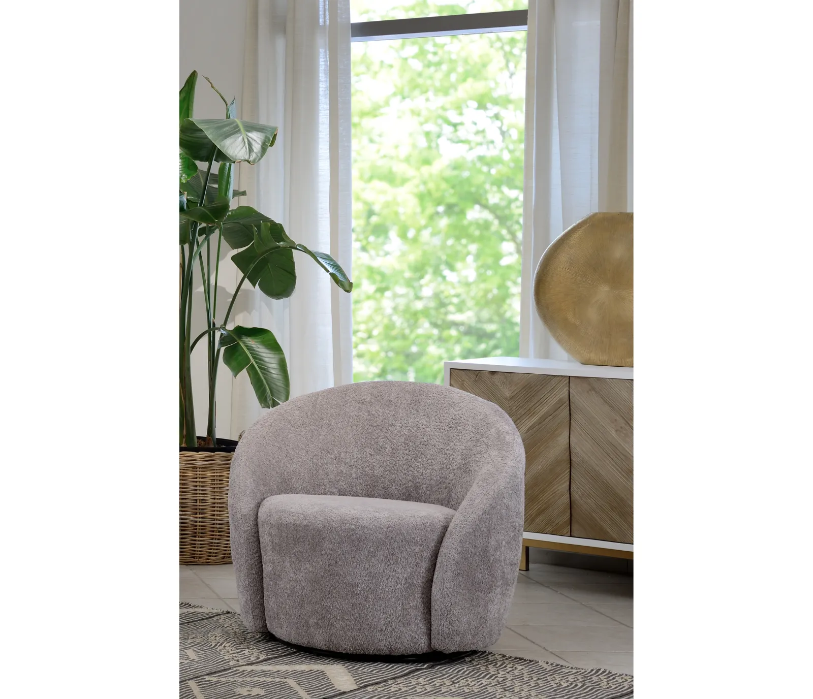 Posh Swivel Chair - Fabric - Custom