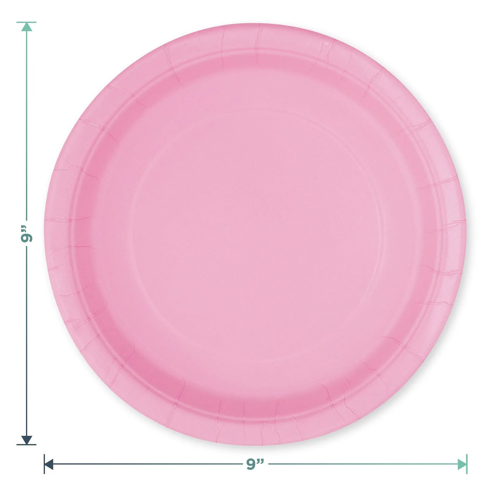Solid Pale Pink Paper Dinner Plates and Luncheon Napkins - Pretty Light Pink Party Supplies For Birthdays, Showers, Spring Parties, and More (Serves 16)