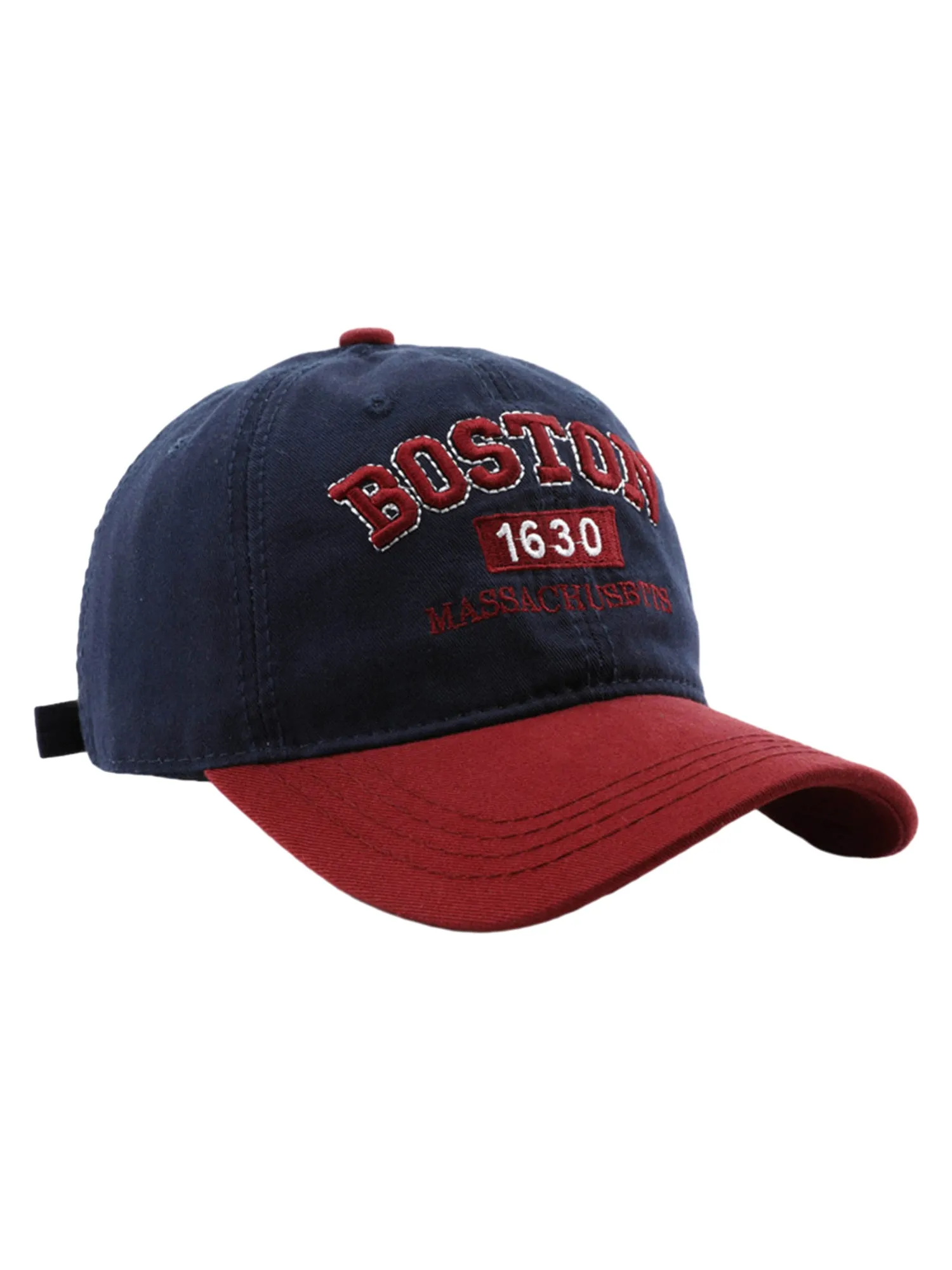 Thesupermade Retro Colorblocked Monogrammed Embroidered Cap