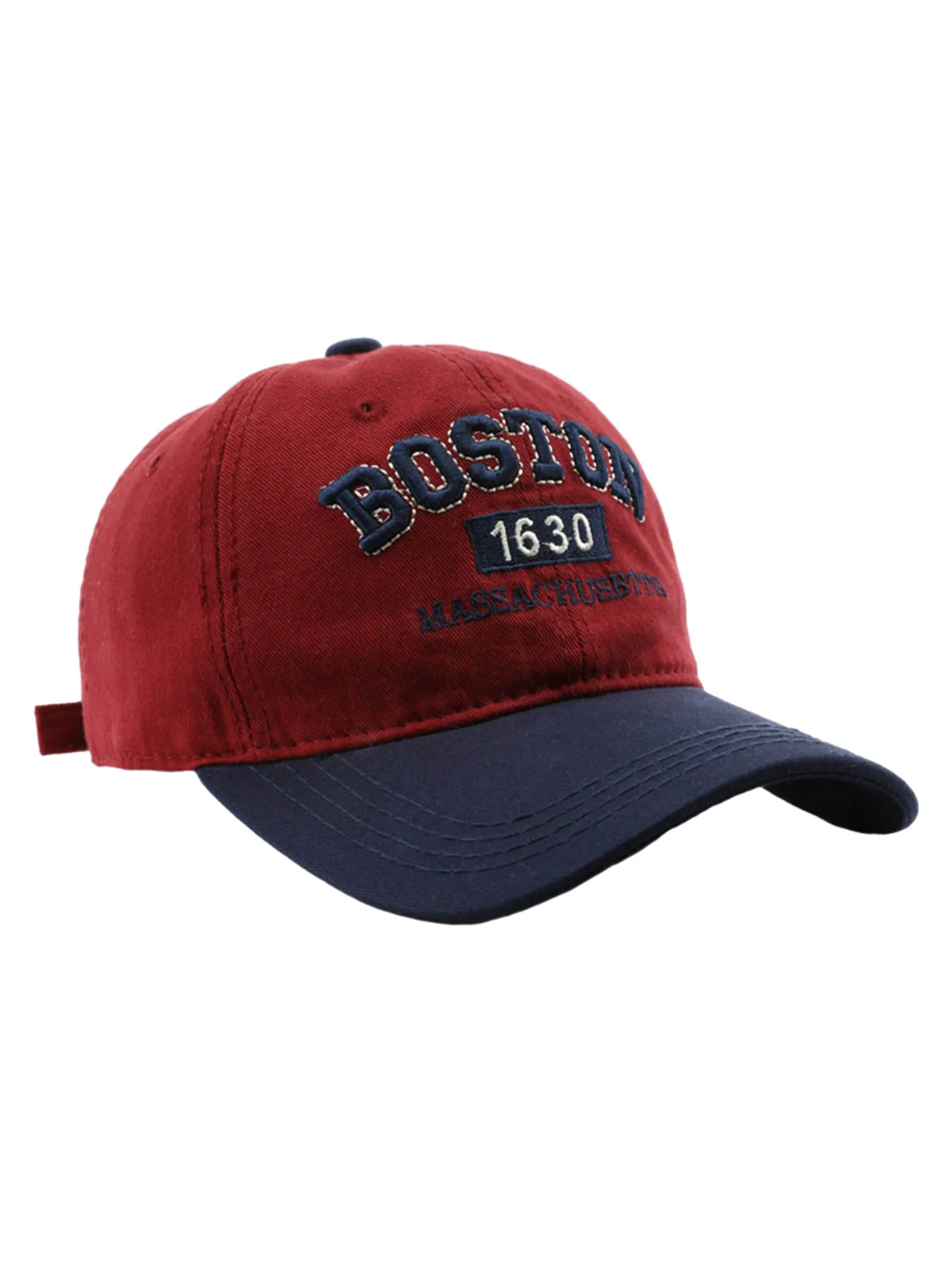 Thesupermade Retro Colorblocked Monogrammed Embroidered Cap